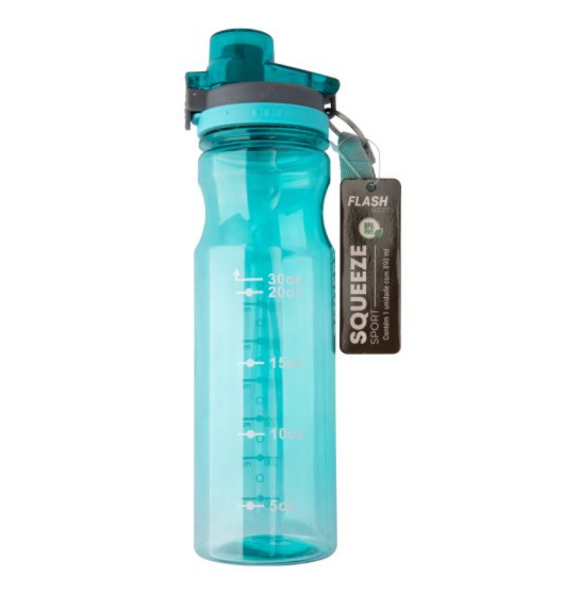 GARRAFA DE PLÁSTICO COLORS 890ML BPA FREE - FLASHGOODS