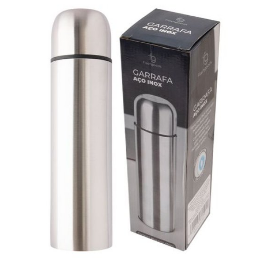 GARRAFA TÉRMICA DE AÇO INOX 450ML - FLASHGOODS