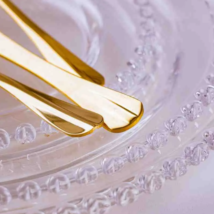 FAQUEIRO 24 PEÇAS DE AÇO INOX POSITANO DOURADO - LYOR