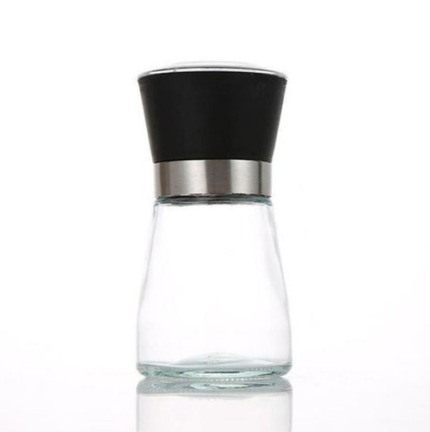 MOEDOR DE TEMPEROS DE AÇO INOX E VIDRO180ML 13CM - FLASHGOODS