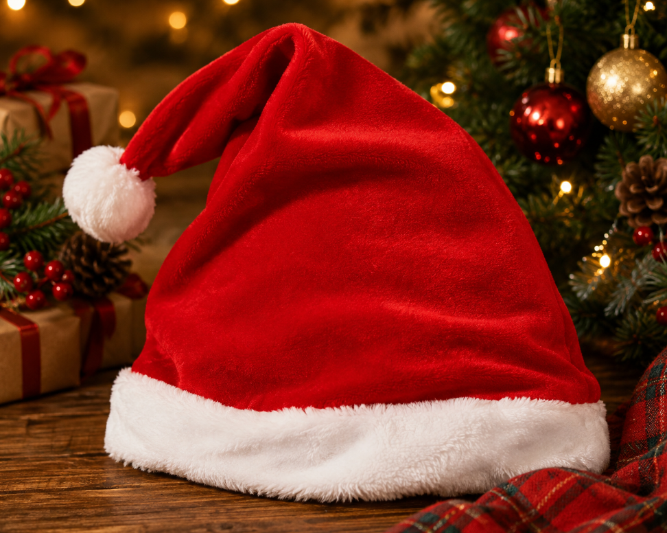 GORRO DE NATAL DE VELUDO PREMIUM - MULTIART
