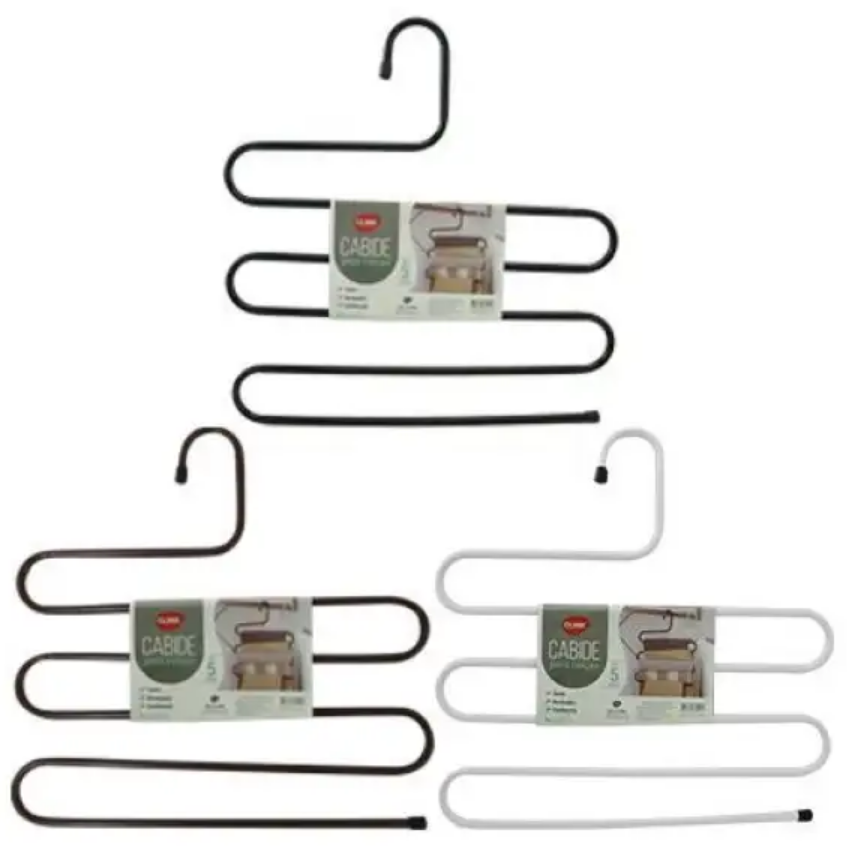 CABIDE DE METAL PARA CALÇAS 35X34CM CORES SORTIDAS - CLINK