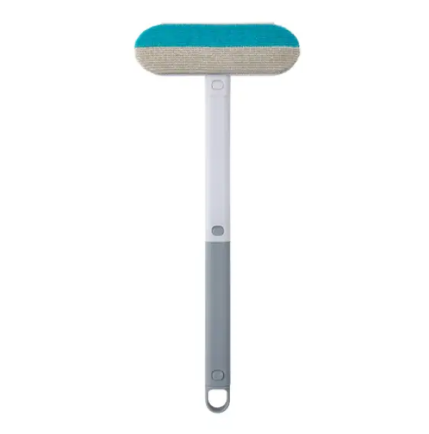 ESCOVA DE LIMPEZA MULTIFUNCIONAL 4 EM 1 DE PLÁSTICO E MICROFIBRA 43CM - CLINK