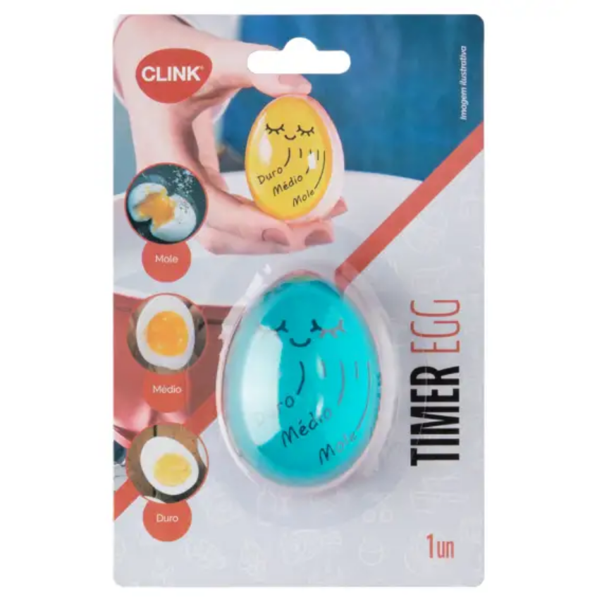 TIMER TEMPORIZADOR DE RESINA PARA OVOS 5X4CM - CLINK