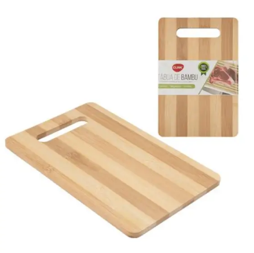 TÁBUA DE BAMBU PARA COZINHA 24X16CM - CLINK