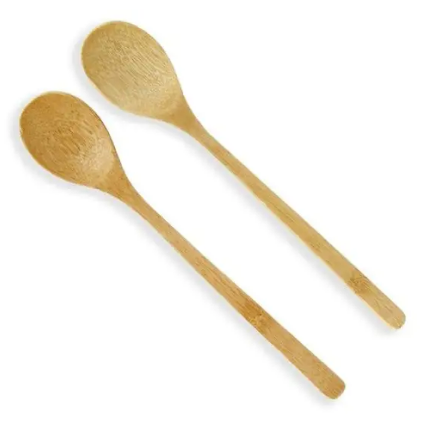 KIT COM 2 COLHERES DE BAMBU 22CM - CLINK