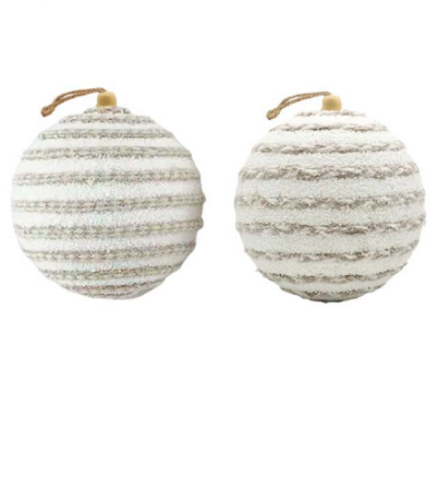 BOLA DE NATAL DECORATIVA PELUCIADA WINTER 8CM - MULTIART