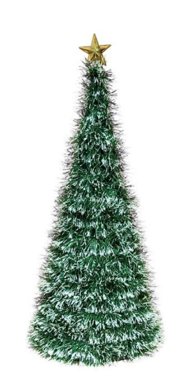 ÁRVORE DECORATIVA DE NATAL DE FESTÃO COM ESTRELA 50CM VERDE - MULTIART