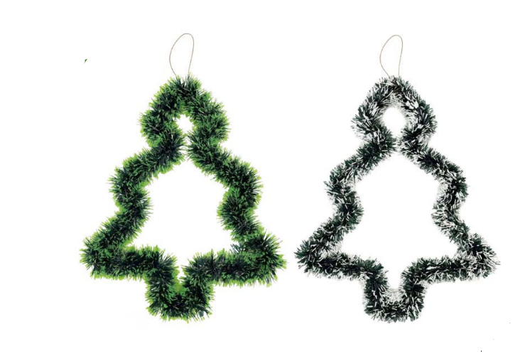 ENFEITE DECORATIVO DE NATAL ÁRVORE DE NATAL FESTÃO 30CM VERDE/NEVADO UNITÁRIO SORTIDO - MULTIART