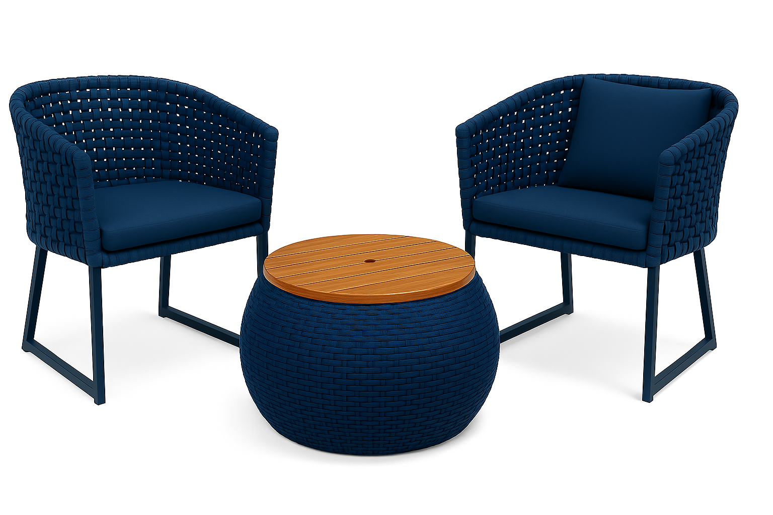 Al                     K6- Conjunto Mesa de Centro e 4 Cadeiras Luar