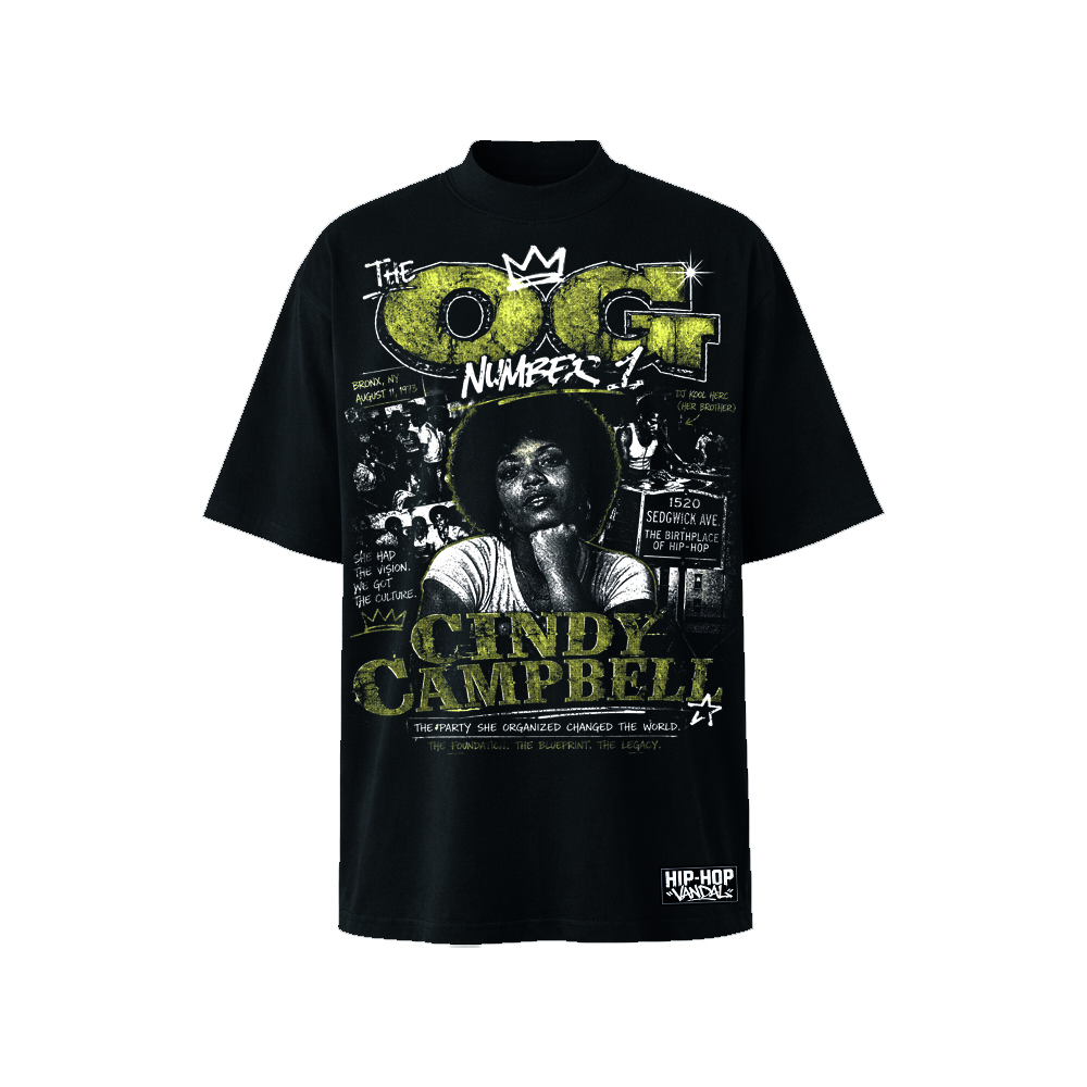 Camiseta Plus Size HIP-HOP VANDAL – The OG Number 1 (Cindy Campbell)
