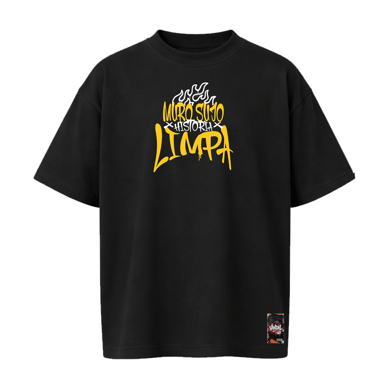 Camiseta Oversize - Muro Sujo, História Limpa!