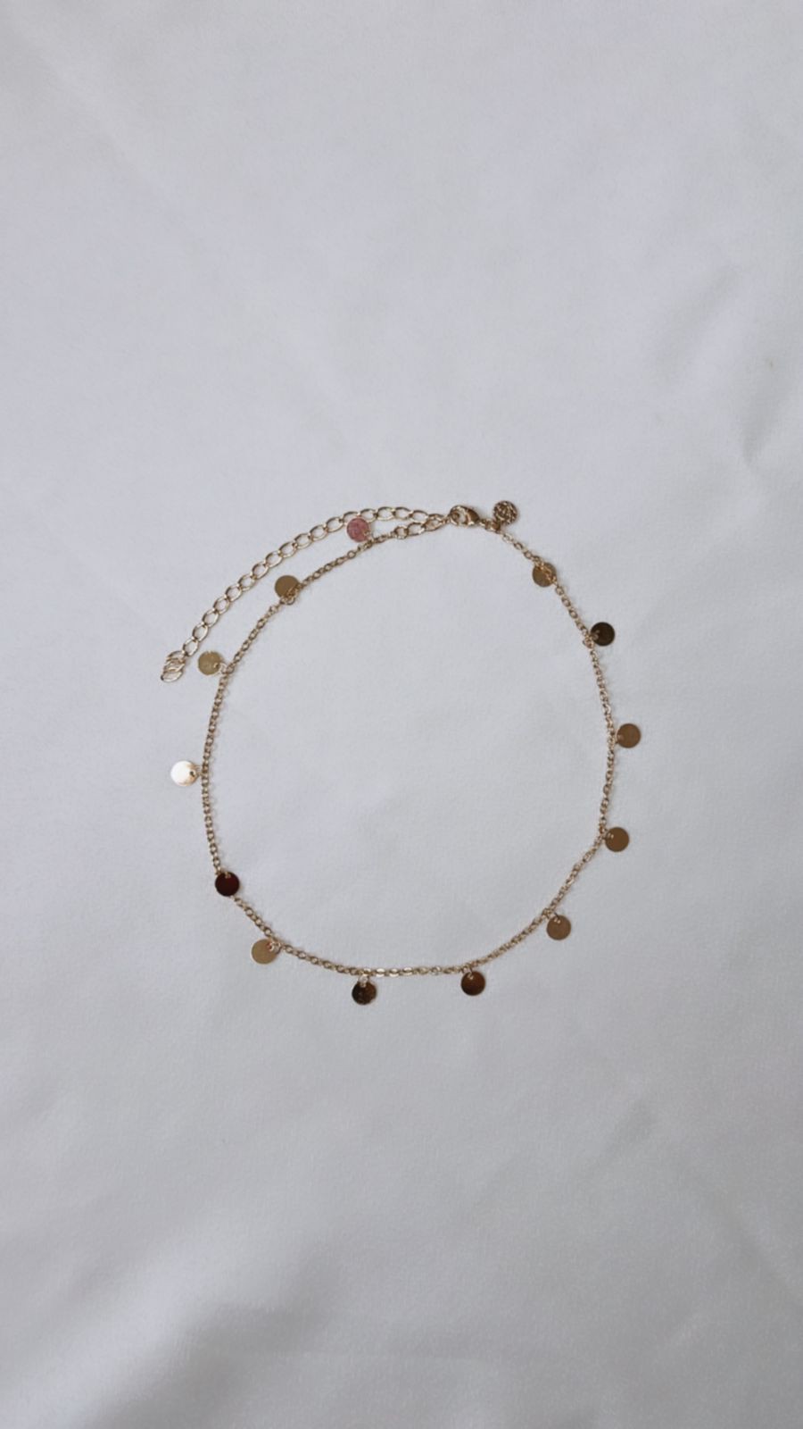 Colar/ Chocker Bolinhas Regulável - Semijoia Banhada Ouro 18 K