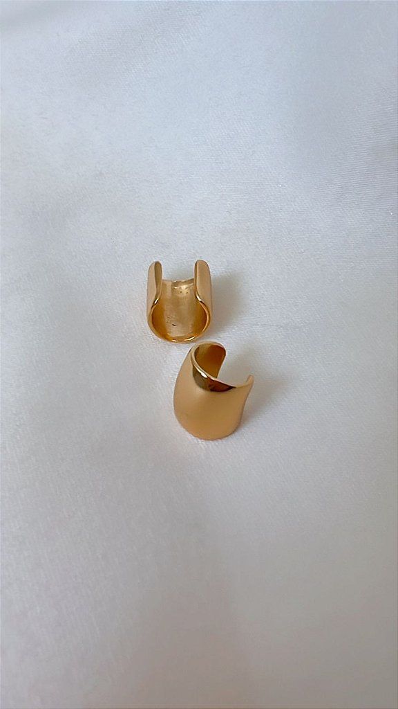 Piercing Fake Liso Largo - Banhada a Ouro 18K - Semijoia