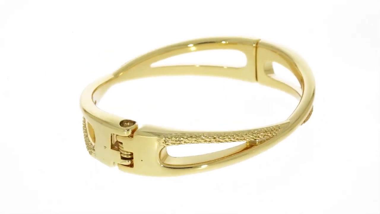 Braceletes Lisos e Trabalhados/ Pulseiras - Semijoias Banhada a Ouro 18K