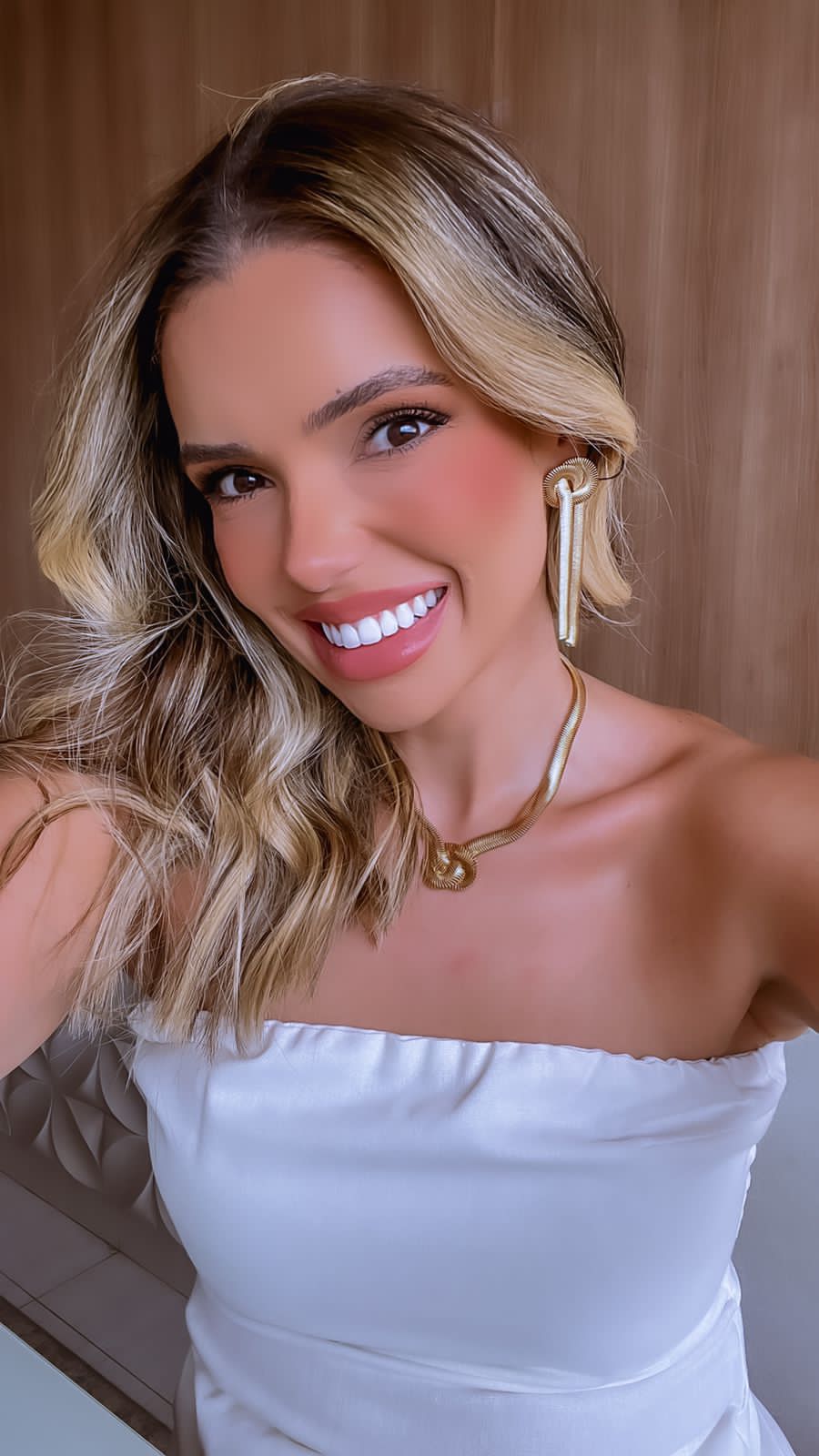 Brinco Esteira/Lacraia Nó Pequena/Grande - Banhado a Ouro 18K - Semijoia
