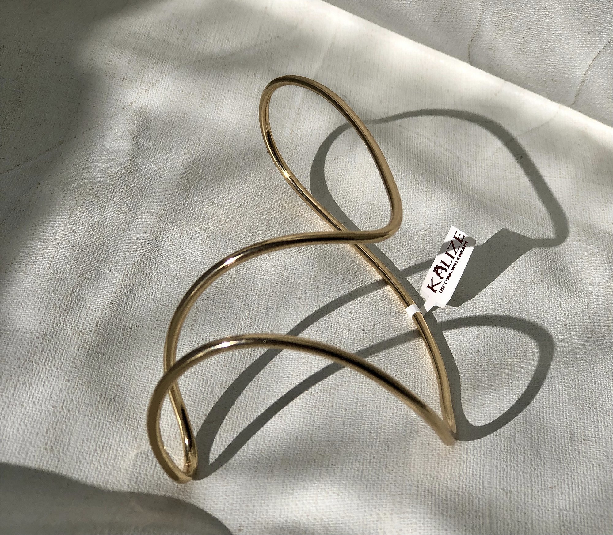 Bracelete de Mão e Punho - Rande Palmer- Semijoia Banhada a Ouro 18K ou a PRATA925