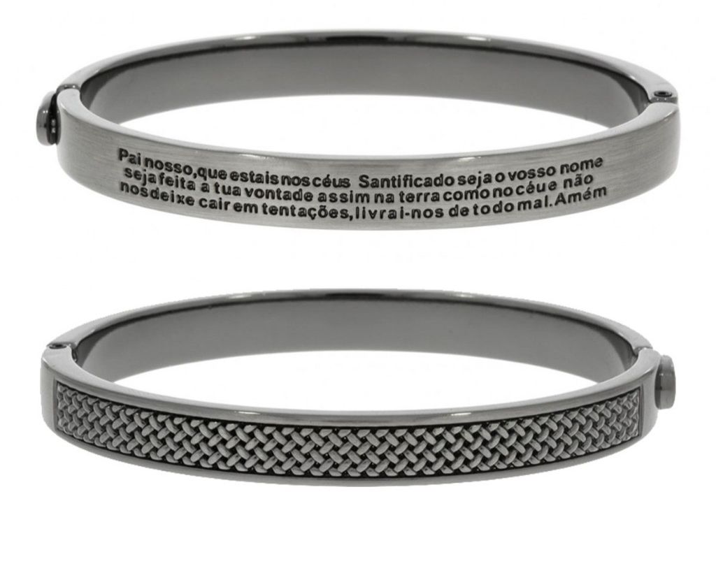 Bracelete Pai Nosso Masculino - ORAÇÃO