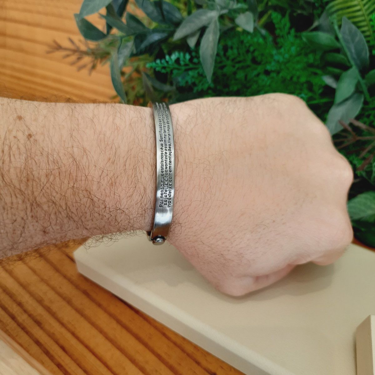 Bracelete Pai Nosso Masculino - ORAÇÃO