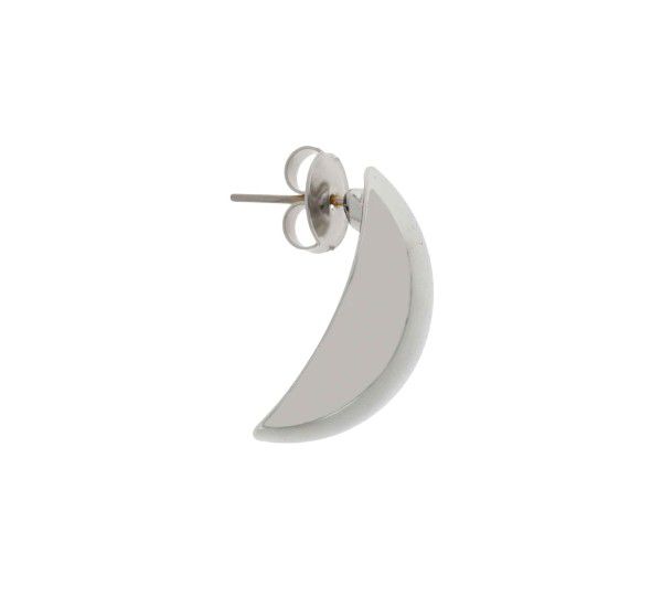 Brinco Oval Liso Médio - Minimalista - Semijoia Banhada a Ouro 18K ou Ródio