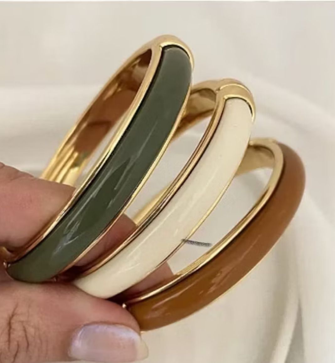 Bracelete Essência Colors - Braceletes com Resina – Semijoia Banhada a Ouro 18k