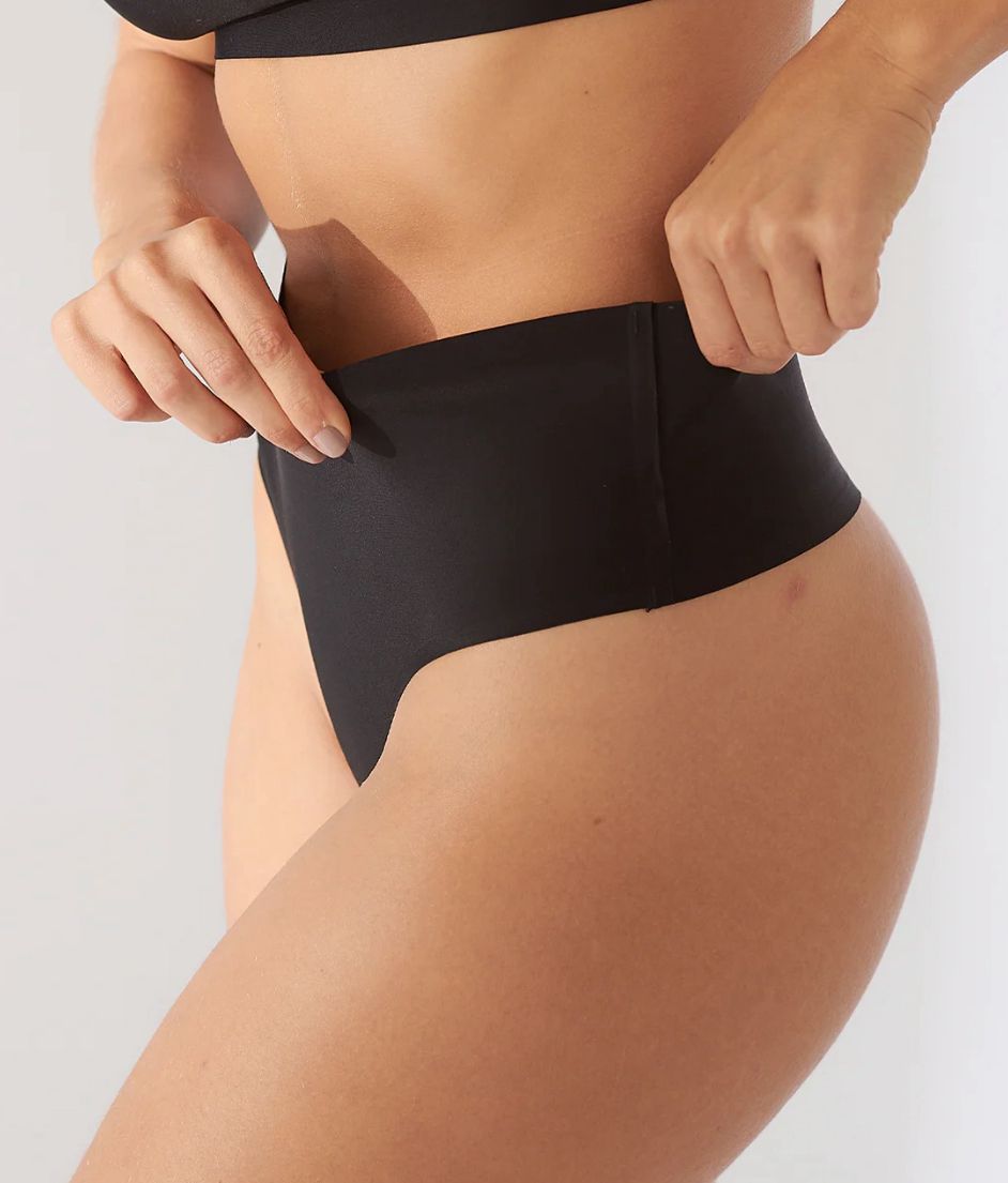 Calcinha Fio Sem Costura Tala Alta Shape Invisível Kalize