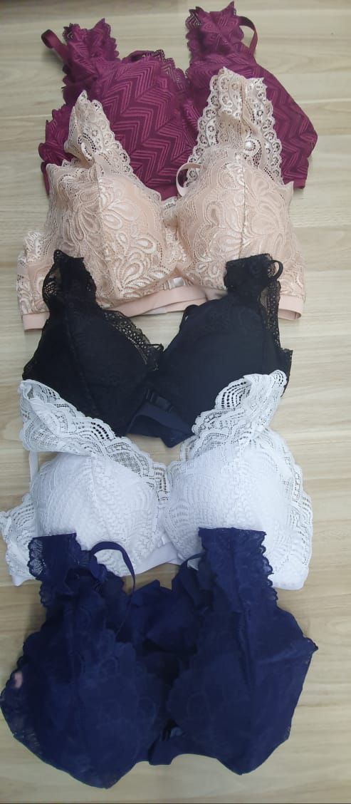Conjunto Hariany Com Rendade Sutiã e Calcinha - Muito Conforto, Beleza e Sustentação - Sensual