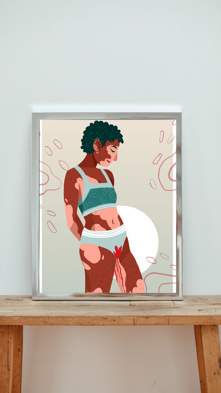 Quadro Clitóris decorativo Vulvárias