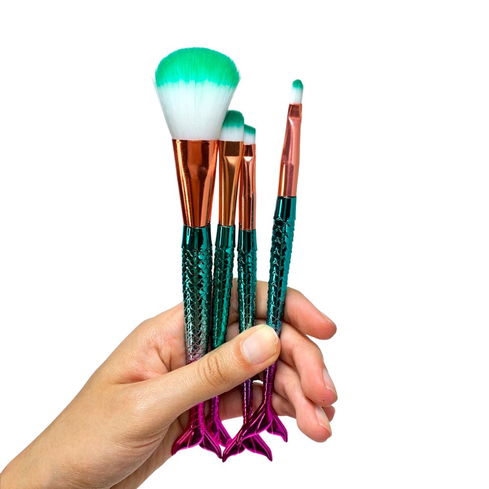 Kit de Pincel para Maquiagem Sereia