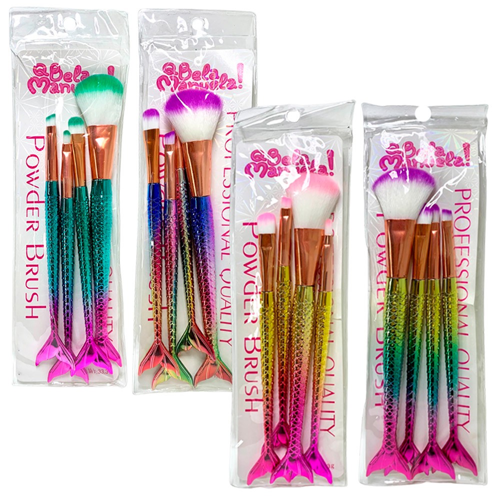 Kit de Pincel para Maquiagem Sereia