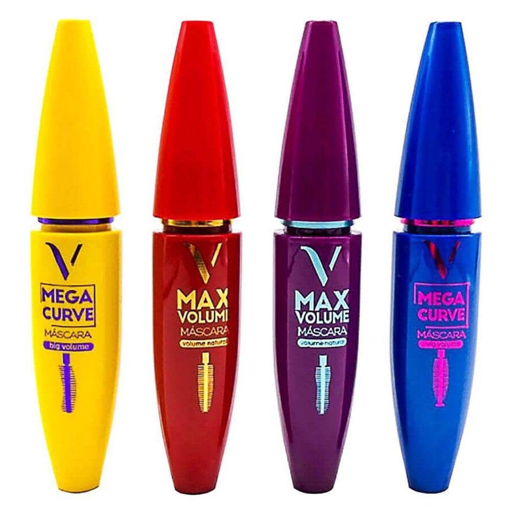Máscara para Cílios 4D Max Volume e Mega Curve Vivai 2188.1.1 - Box c/ 12 unid