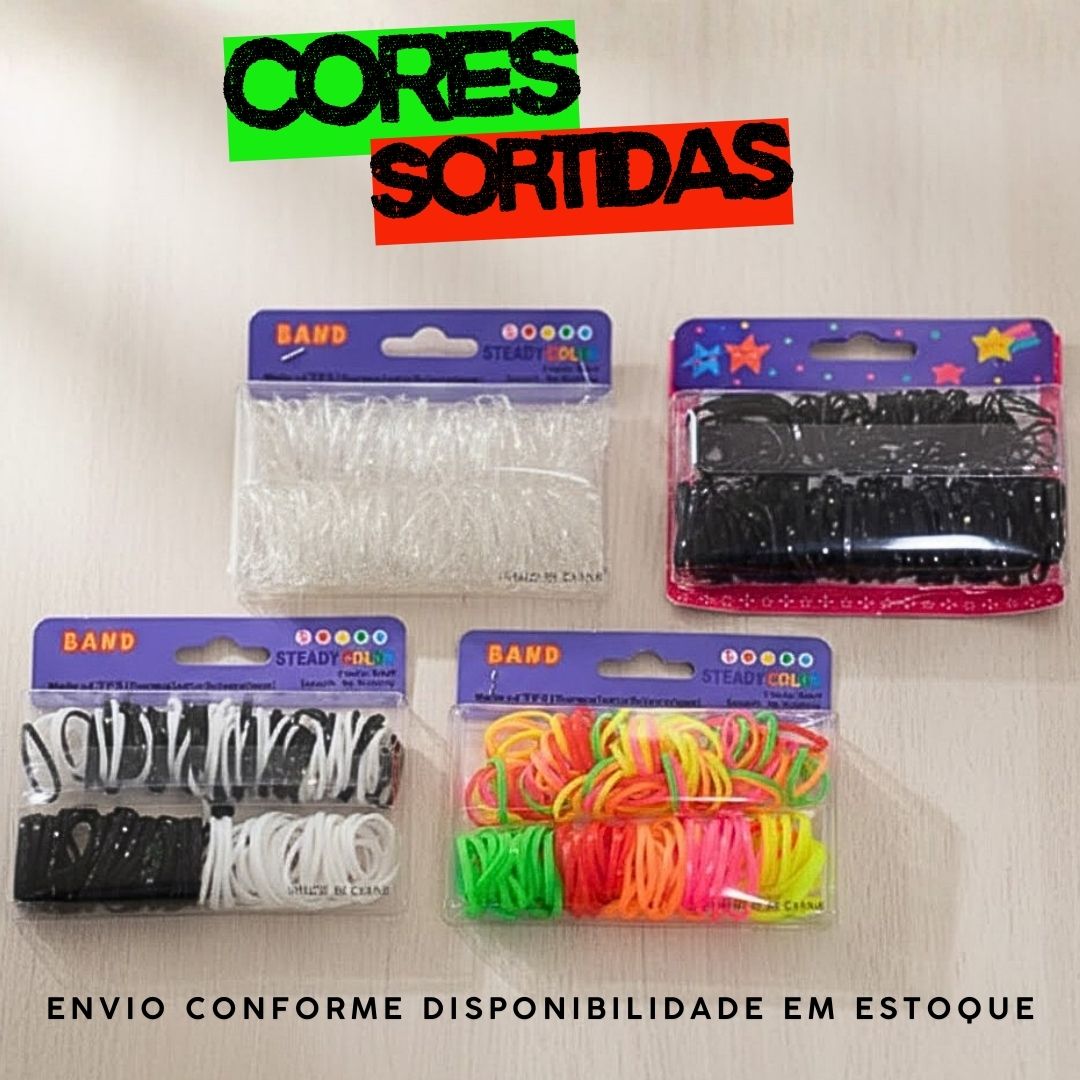 Elásticos para Cabelo - Cartela c/ 05 unid