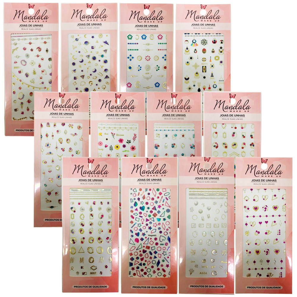 Adesivo Decorativo para Unhas Mandala DF-3113