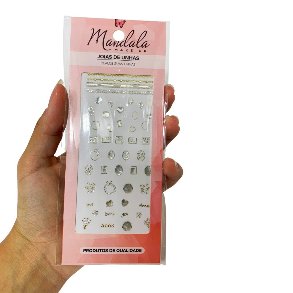 Adesivo Decorativo para Unhas Mandala DF-3113