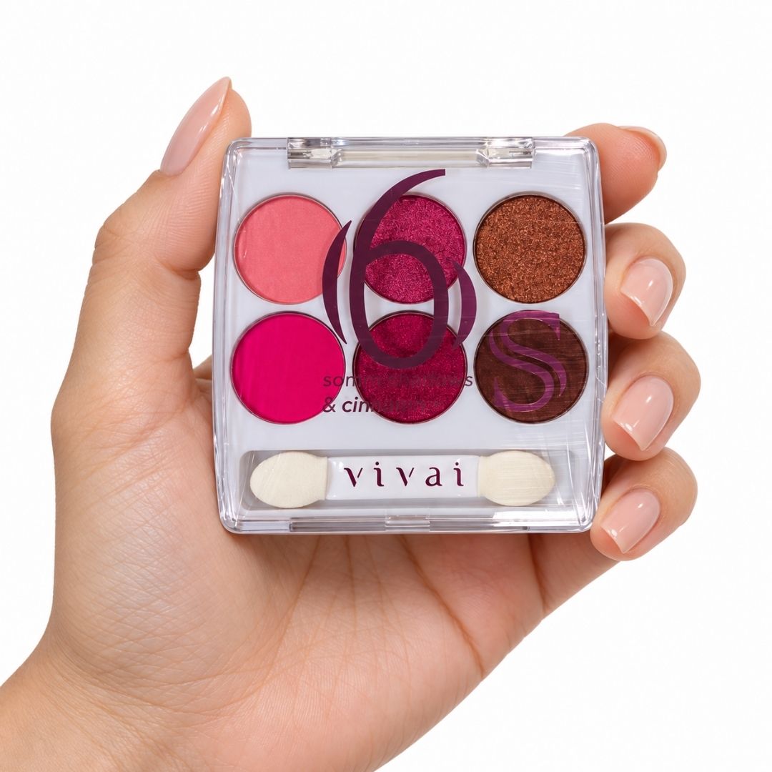 Paleta de Sombras Mattes & Cintilantes 6S Vivai 4072.1.1 - Box c/ 24 unid