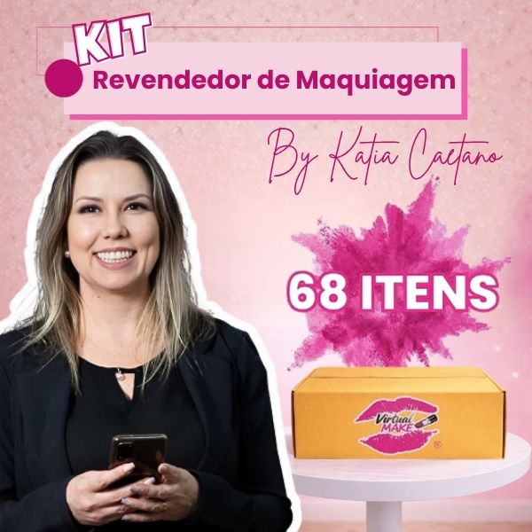 Kit Revendedor de Maquiagem - 68 itens