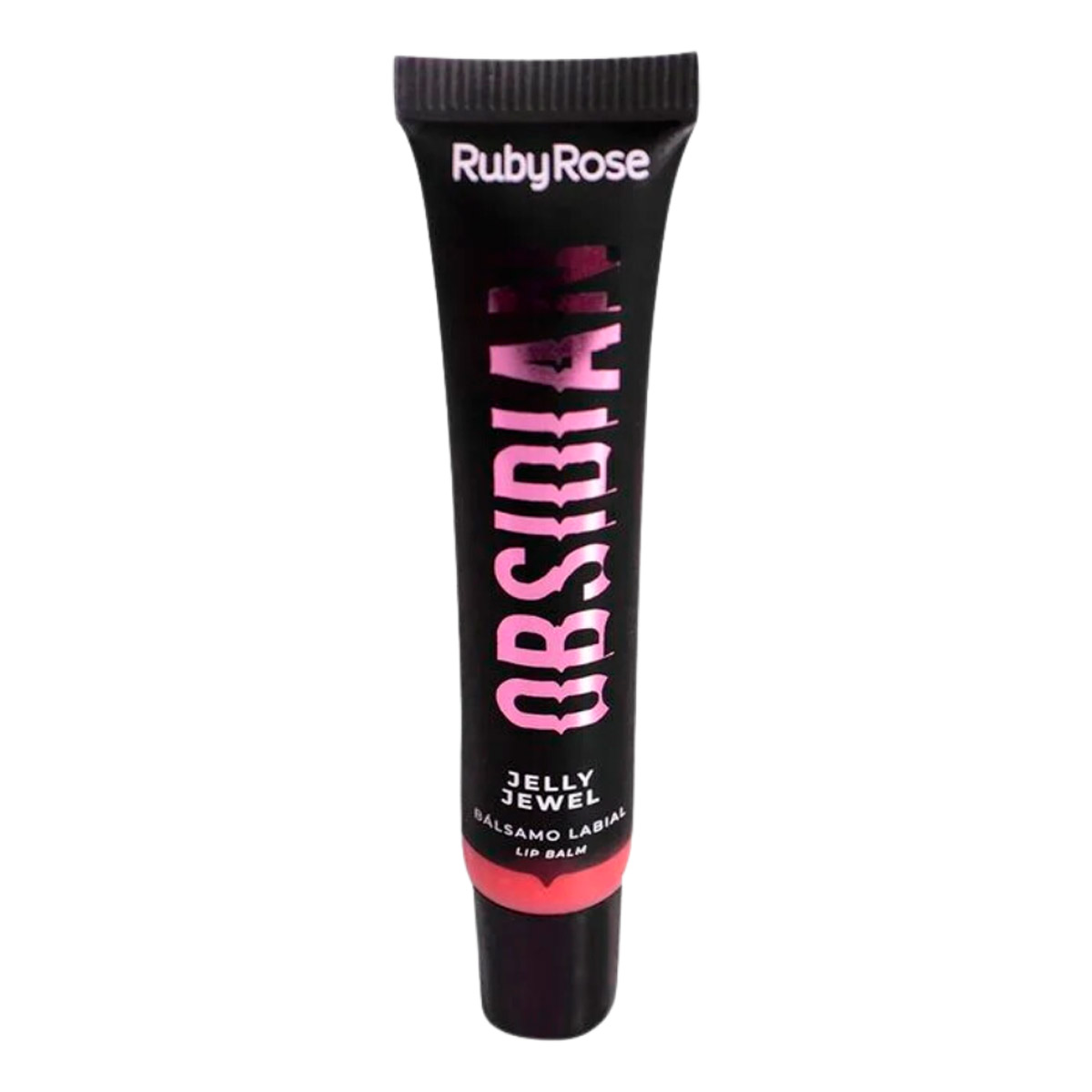 Lip Balm Jelly Jewel Jasper Obsidian Ruby Rose HB-7400-3 - Box c/ 12 unid