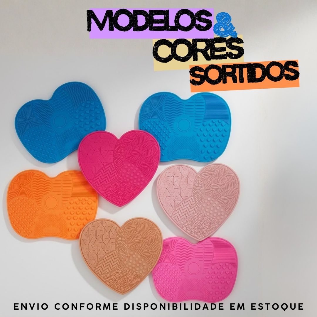 Tapete de Silicone para Limpeza de Pincéis - Pcte c/ 12 unid