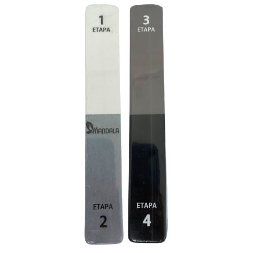 Lixa Polidora para Unhas 04 Etapas Mandala ML008 - Pcte c/ 12 unid