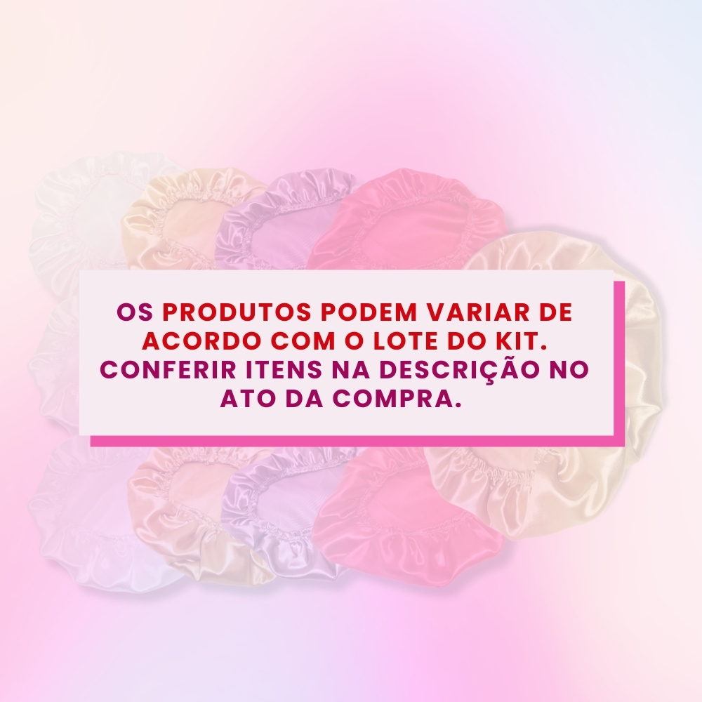 Kit 50 Toucas de Cetim