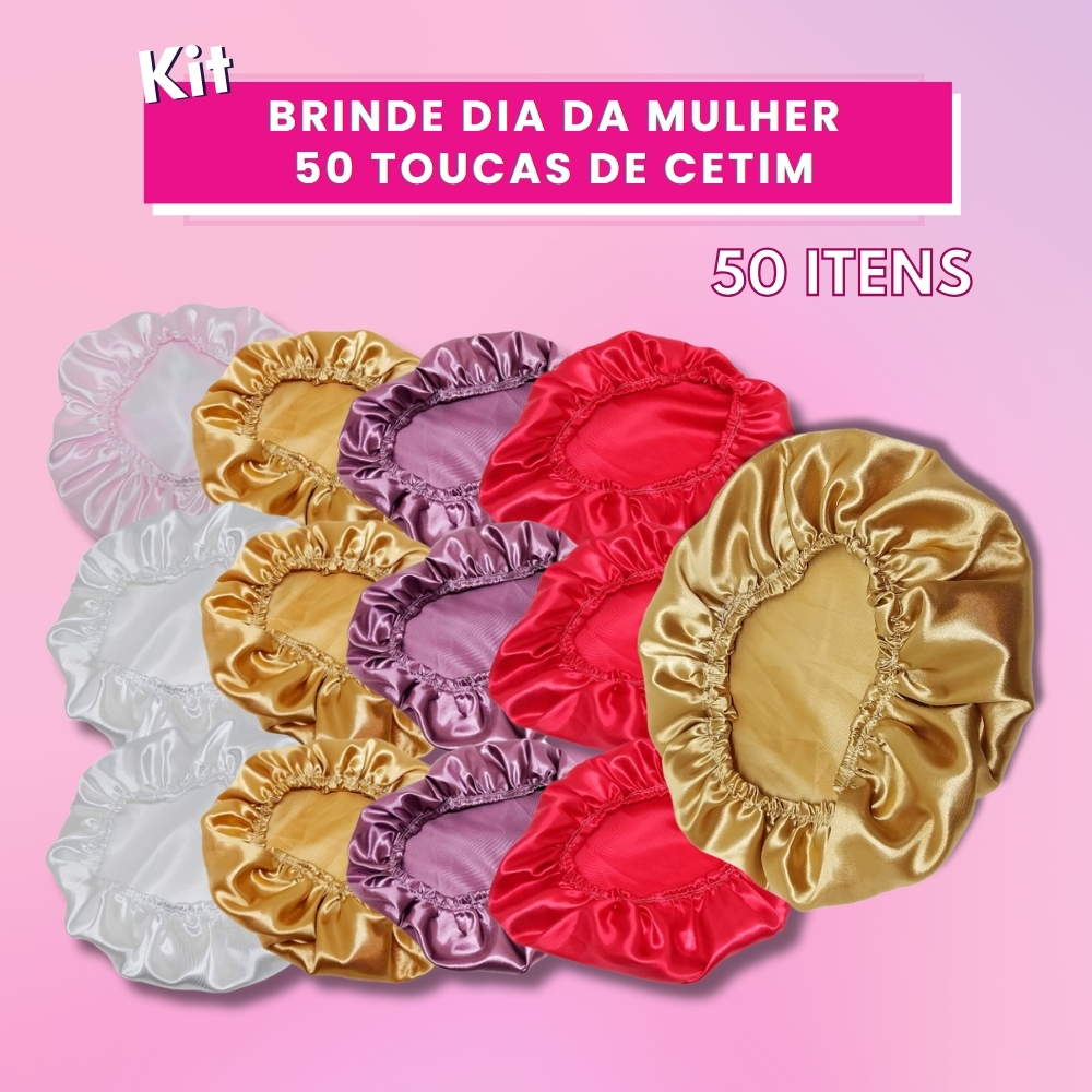 Kit 50 Toucas de Cetim