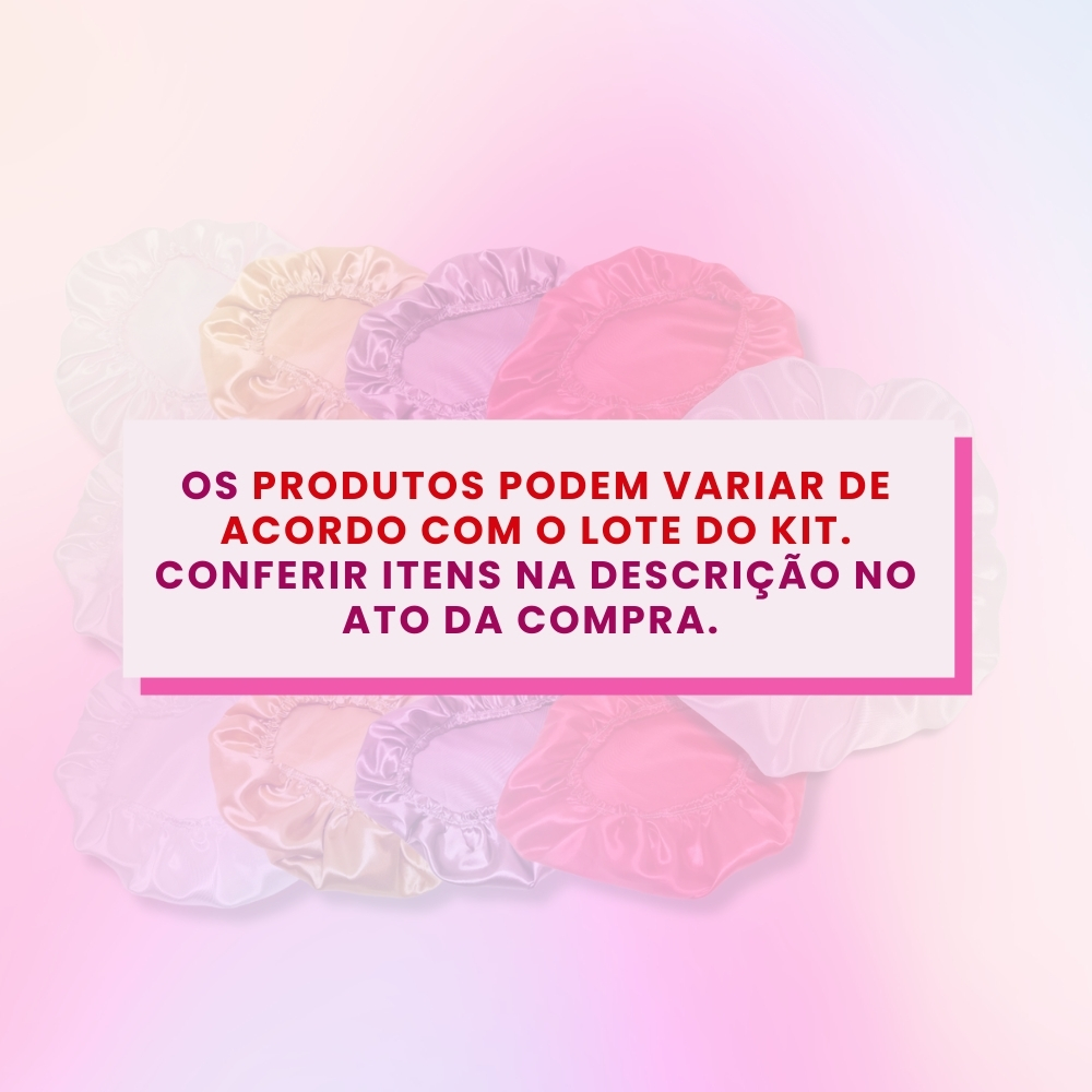 Kit 100 Toucas de Cetim