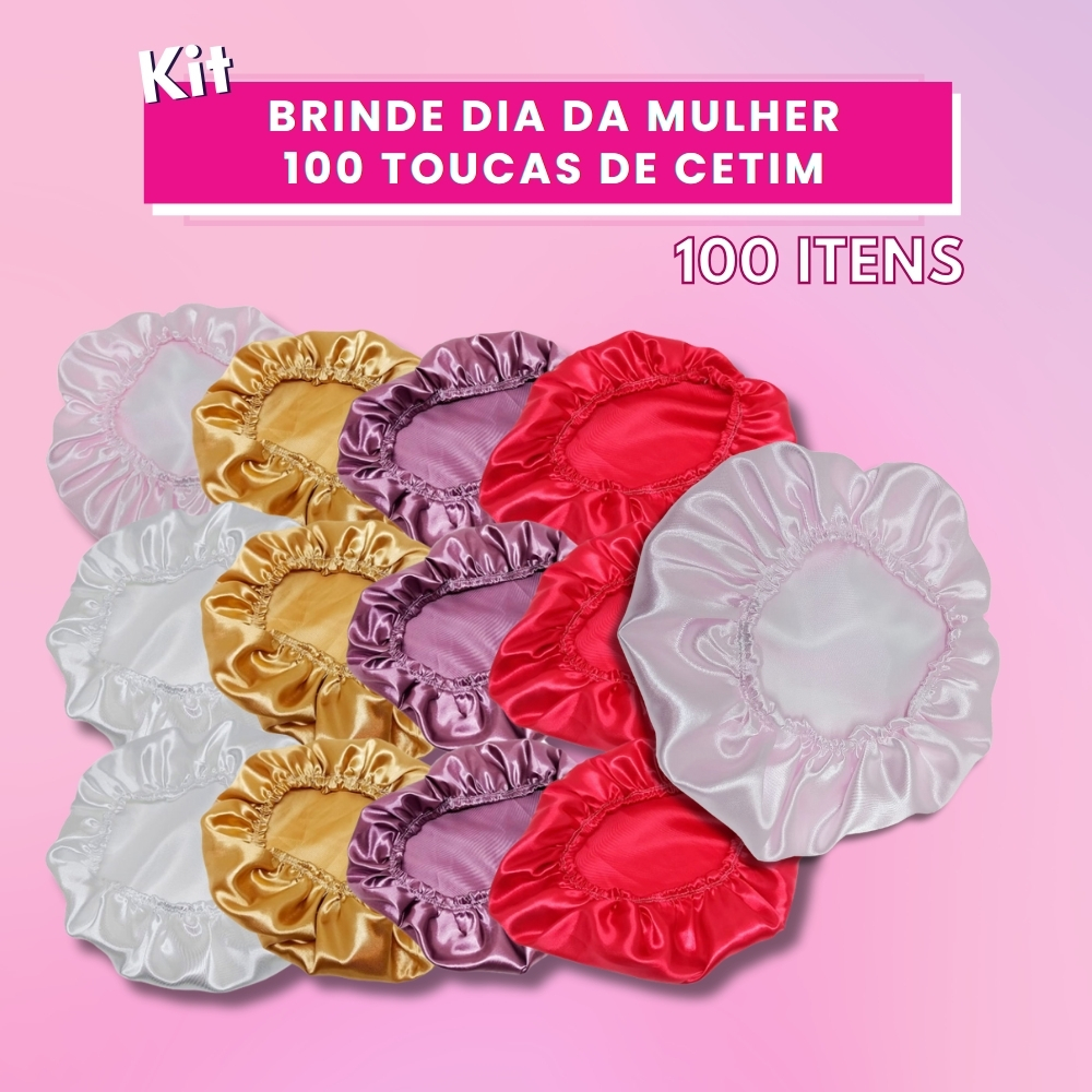 Kit 100 Toucas de Cetim