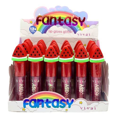 Lip Gloss Glitter Fantasy Vivai 3249.1.1 - Box c/ 24 unid