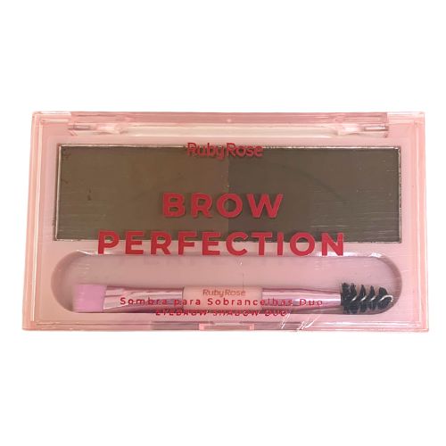 Sombra para Sobrancelhas Duo Brow Perfection Ruby Rose HB-E2501 - Kit c/ 06 unid