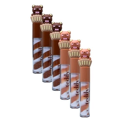Lip Gloss Choco Teddy Vivai 3271.1.1 - Kit c/ 06 unid