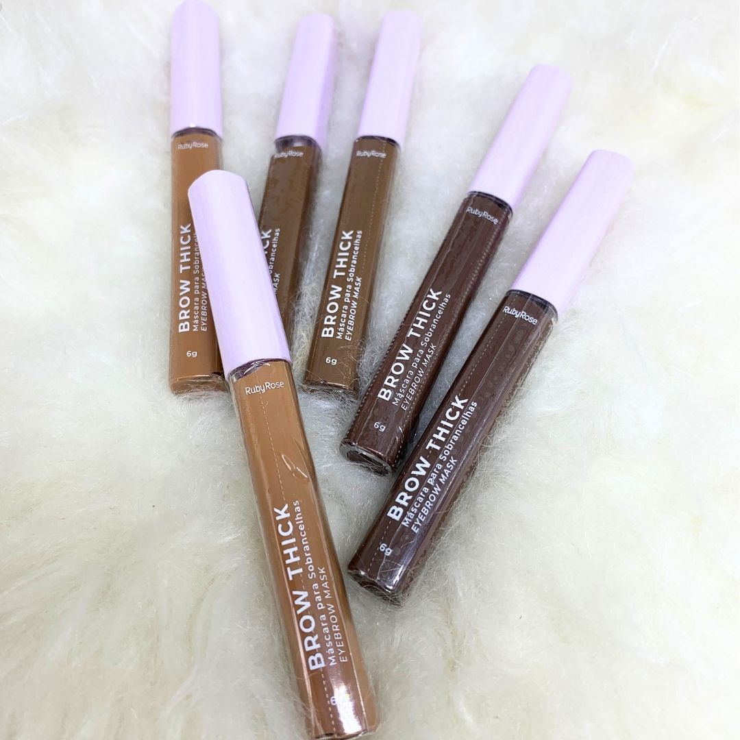 Máscara para Sobrancelhas Brow Thick Ruby Rose HB-F2800 - Kit c/ 06 unid