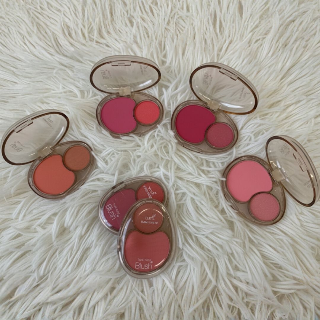 Blush Duo Two-Tone Yoyo Maquiamor YYC-0077 - Kit c/ 04 unid