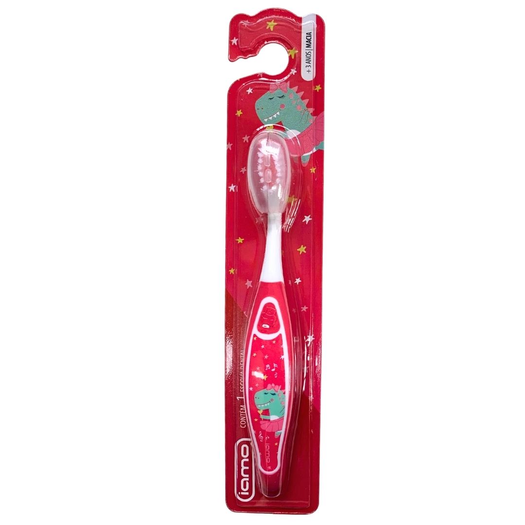 Escova Dental +3 anos Macia Dinossauro Iamo YS43370