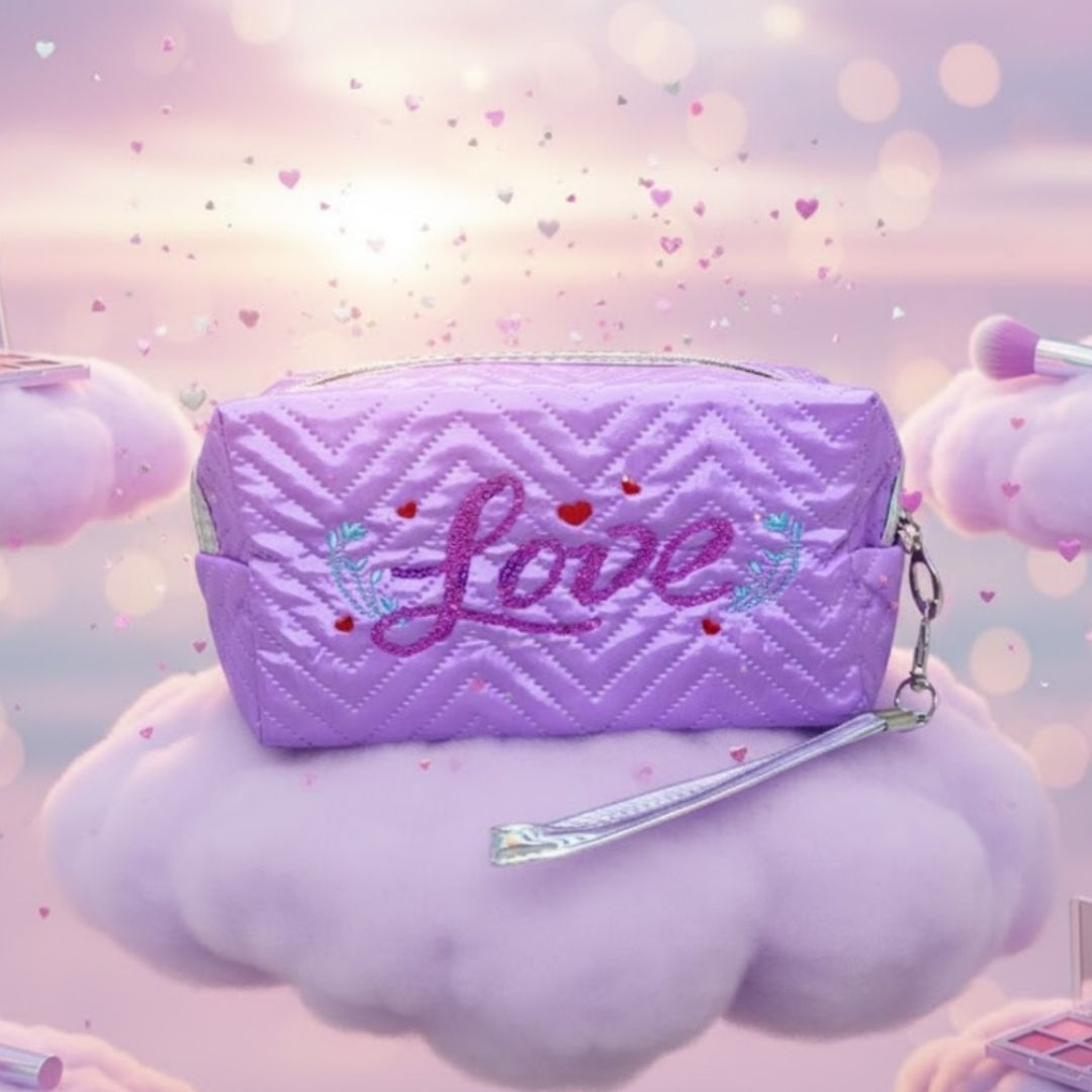 Necessaire Estampada Love - Kit c/ 06 unid
